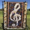 Music Makes My Heart Sing Quilt Blanket Tr12  Quilt